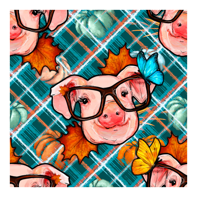 Fall Pig Seamless Pattern Classic Tee by BundleAndBundleShop | Teevron