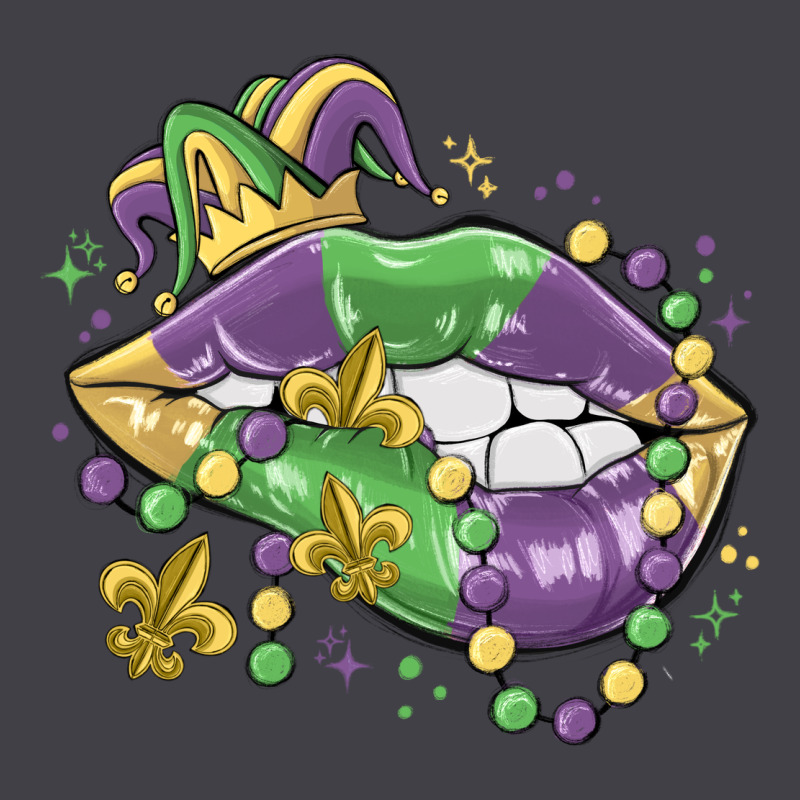 Mardi Gras Lips Heavyweight Hoodie by MaliasSmallBusiness | Teevron