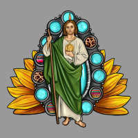 San Judas Gemstone Sunflower Vintage Hoodie | Teevron