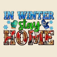 In Winter Stay Home With Gloves Ladies Tee | Teevron