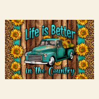 Life Is Better In The Country Skinny Metal Can Holder Vintage Tee | Teevron
