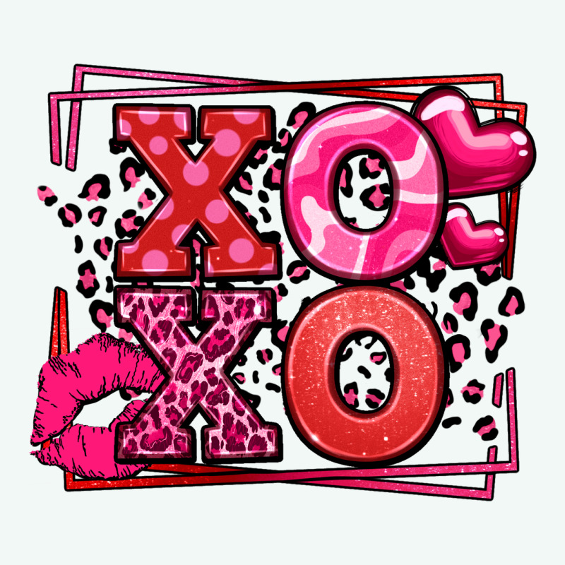 Xoxo Valentine's Day Leopard Frame Premium Hoodie by LillyAllenDesigns | Teevron