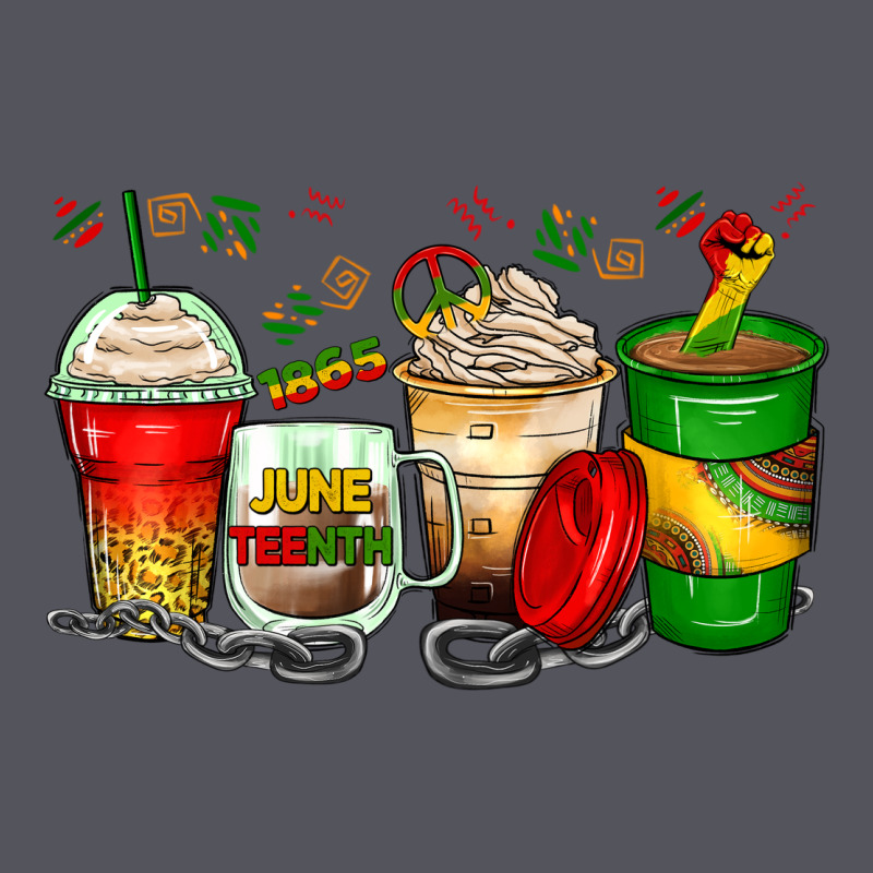 Juneteenth Coffee Cups Vintage Hoodie by Zillion Design Studio | Teevron