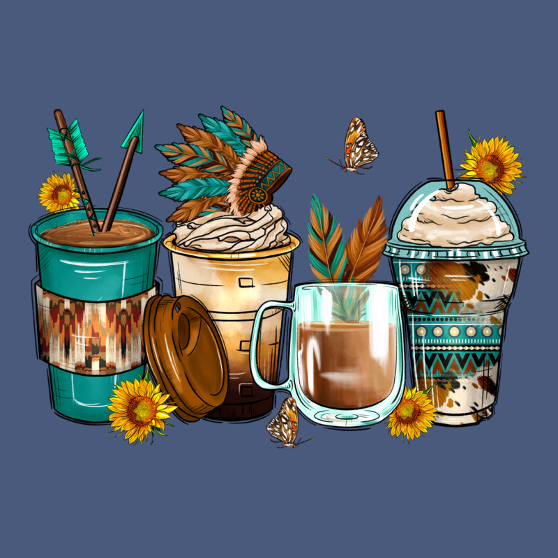 Indian Headdress Coffee Cups Vintage Hoodie by Zillion Design Studio | Teevron