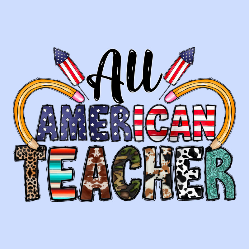 All American Teacher Urban Heavy Tee by CowhideDigitalArt | Teevron