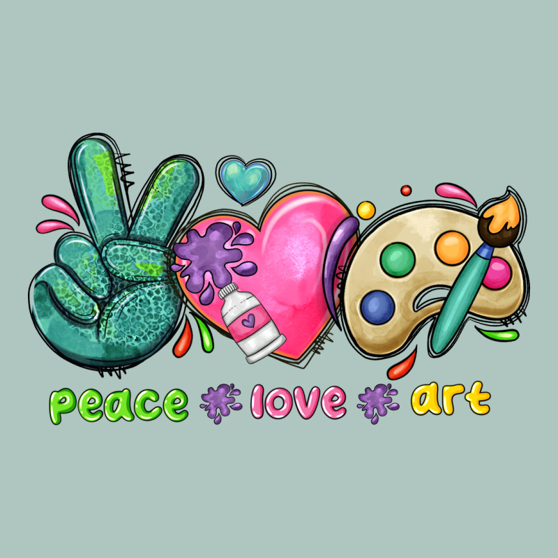 Peace Love Art Premium Sweatshirt by NancyCooperArtShop | Teevron
