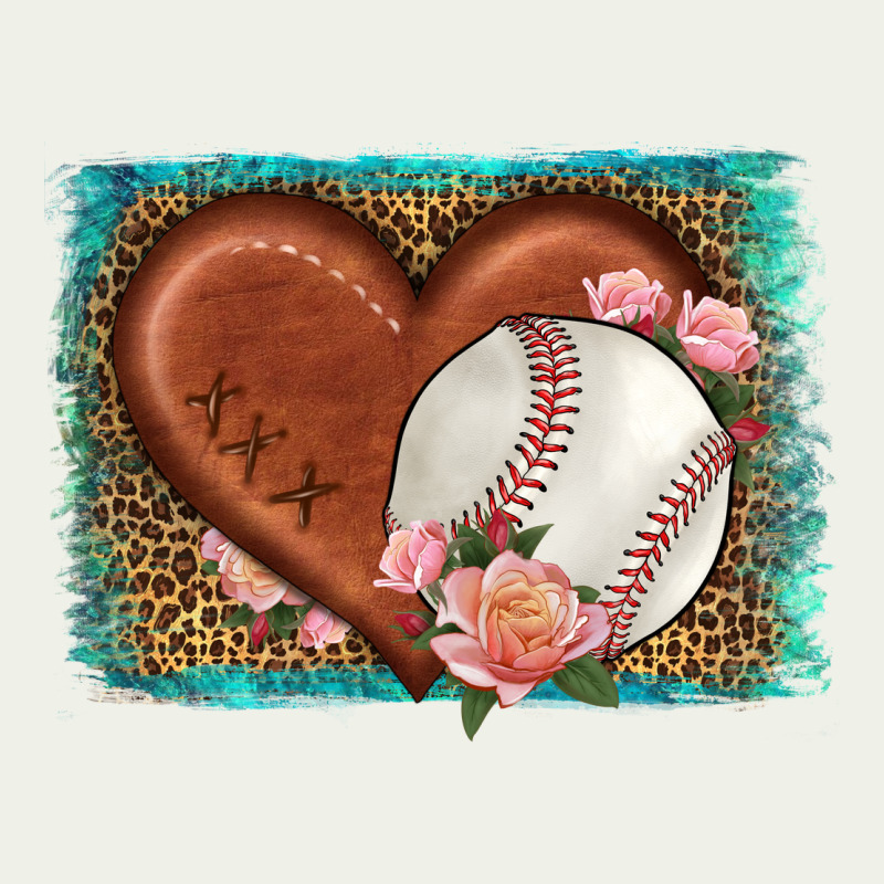 Western Leopard Baseball Heart Urban Heavy Tee by HRA Design Shop | Teevron