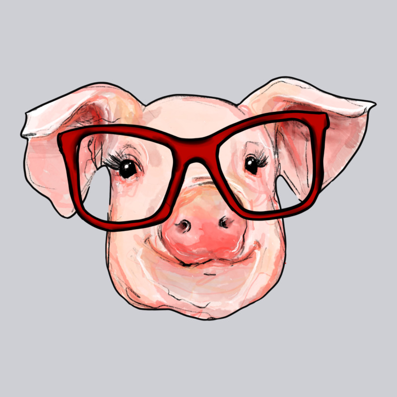 Pig With Red Glasses Heavyweight Sweatshirt by RanaPortraitStore | Teevron