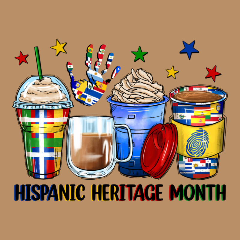 Hispanic Heritage Month Coffee Cups Vintage Hoodie by Zillion Design Studio | Teevron