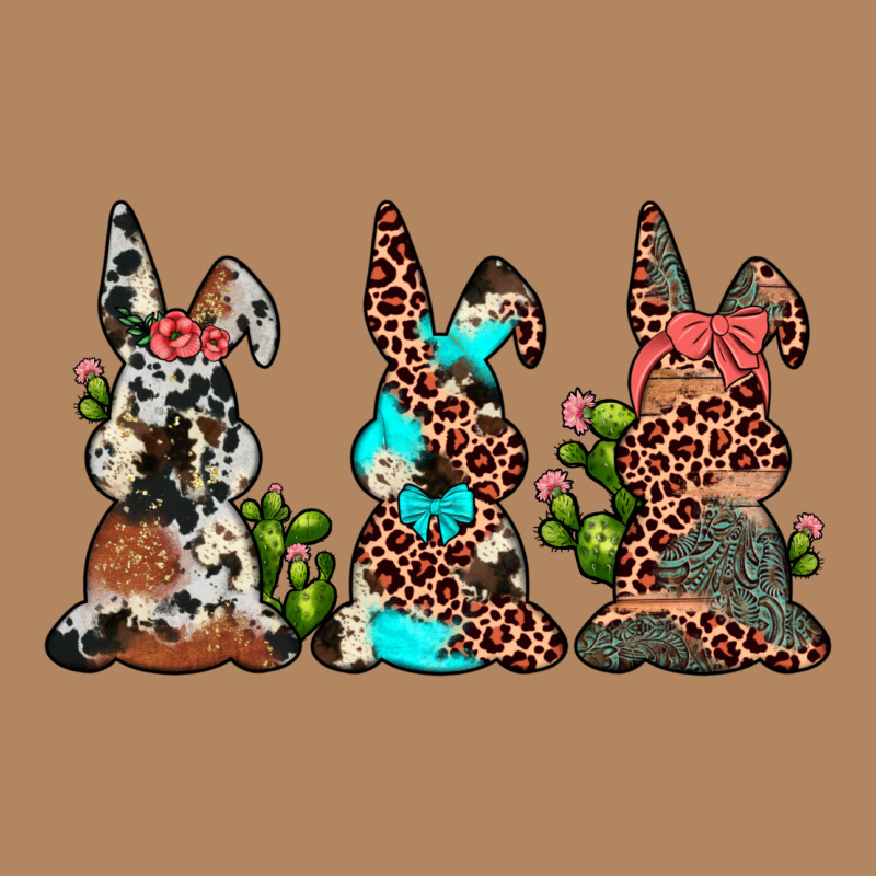 Leopard Cowhide Turquoise Cactus Bunny's Long Sleeve Tee by JahusDesignShop | Teevron