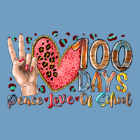 Peace Love 100 Days Of School Urban Heavy Tee | Teevron