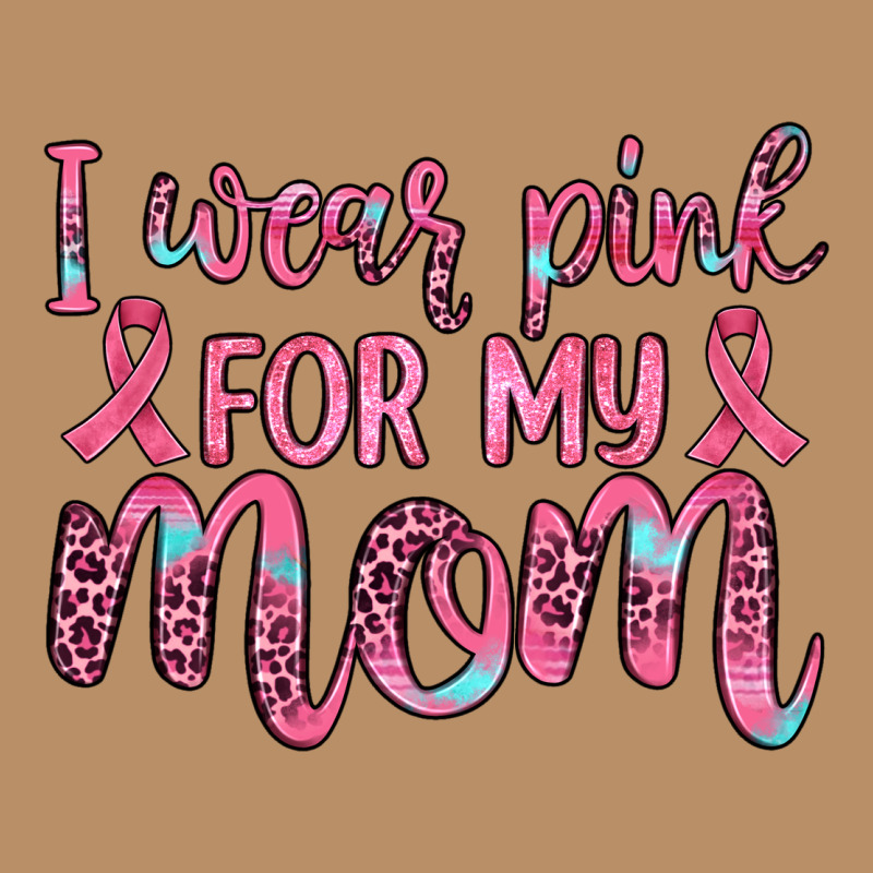 I Wear Pink For My Mom Vintage Hoodie by JahusDesignShop | Teevron