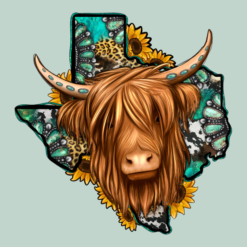 Texas Map Long Haired Shaggy Cow Zipper Hoodie by Jasminsmagicworld | Teevron