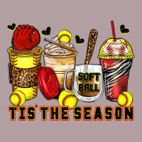 Tis' The Season Softball Coffee Cups Vintage Hoodie | Teevron