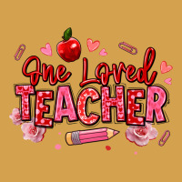 One Loved Teacher Afro Messy Bun Urban Hoodie | Teevron