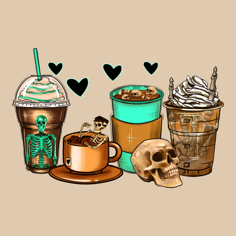 Skeleton Coffee Cups Heavyweight Sweatshirt by Zillion Design Studio | Teevron