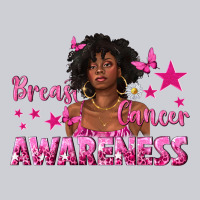 Breast Cancer Awareness With Afro Woman Heavyweight Sweatshirt | Teevron