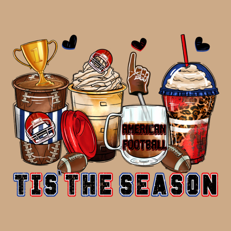 Tis' The Season American Football Coffee Cups Vintage Hoodie by Zillion Design Studio | Teevron