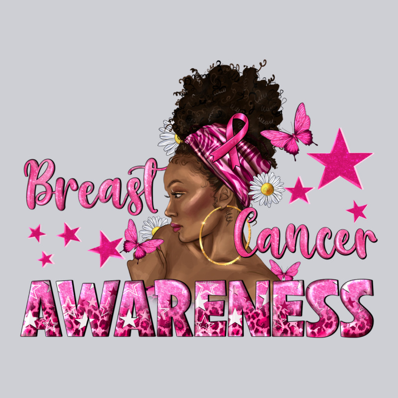 Breast Cancer Awareness With Afro Woman Heavyweight Sweatshirt by texasbilliewilder | Teevron