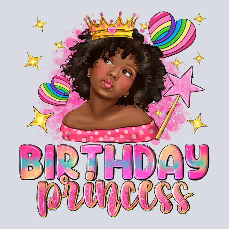 Birthday Princess With Afro Girl Zipper Hoodie by NancyCooperArtShop | Teevron