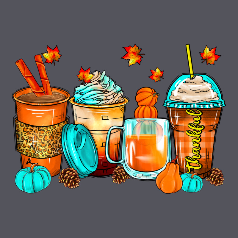 Thankful Coffee Cups Vintage Hoodie by Zillion Design Studio | Teevron