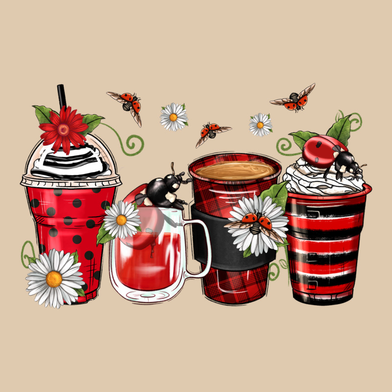 Ladybug Coffee Cups Heavyweight Sweatshirt by Zillion Design Studio | Teevron
