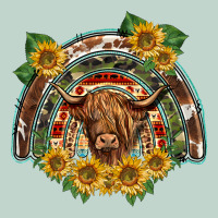 Scottish Calf Sunflowers Rainbow Zipper Hoodie | Teevron