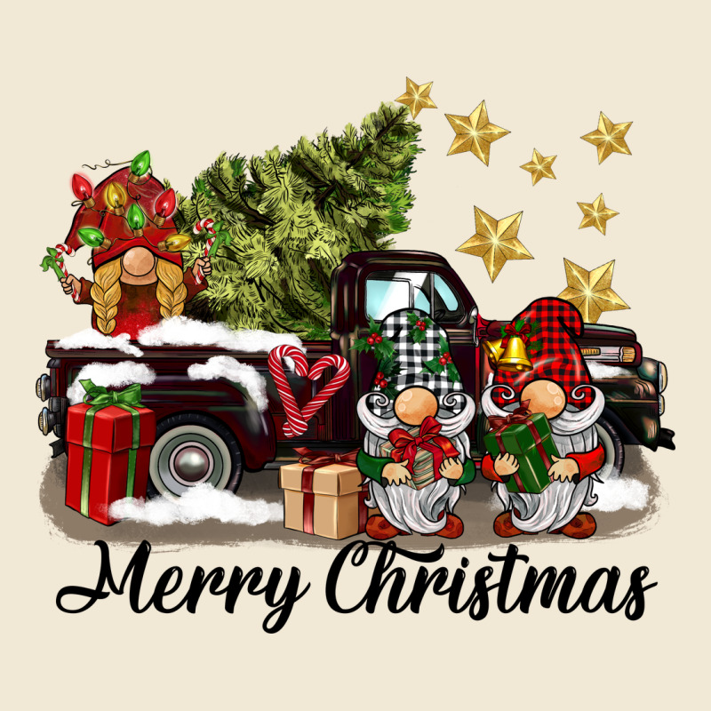 Merry Christmas Gnomes Truck Premium Tee by BarkalooDesign | Teevron