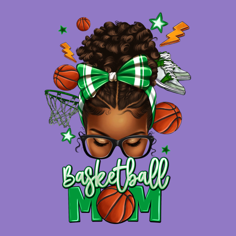 Basketball Mom Afro Messy Bun Urban Hoodie by texasbilliewilder | Teevron