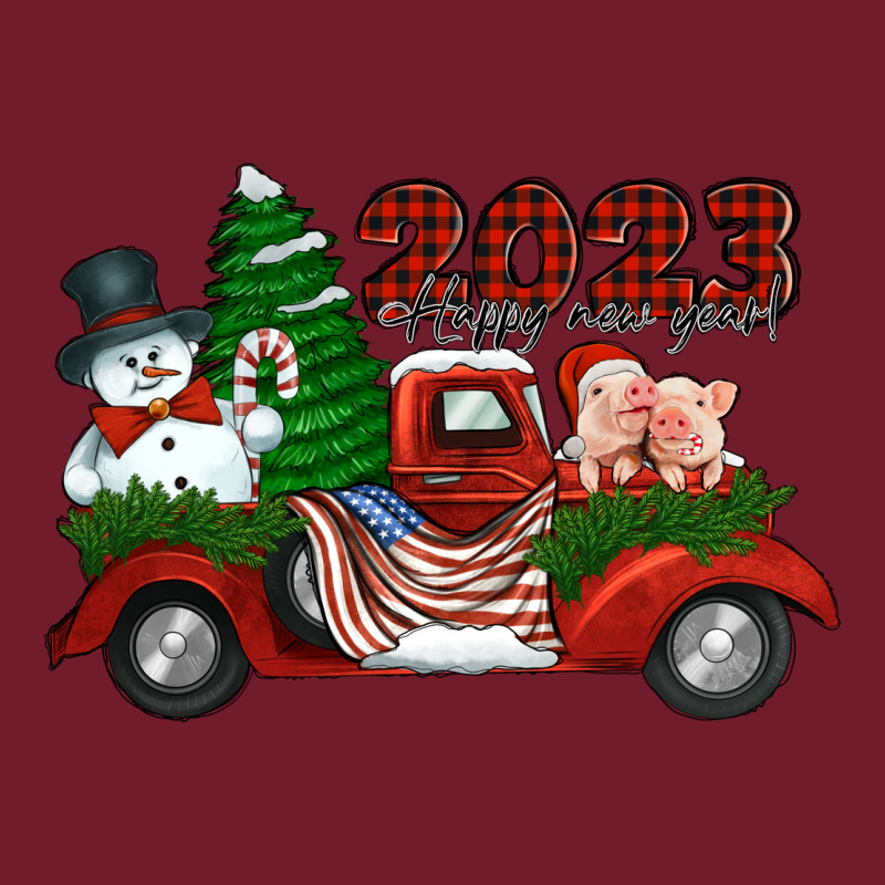 Happy New Year Truck 2023 Zipper Hoodie by Jasminsmagicworld | Teevron