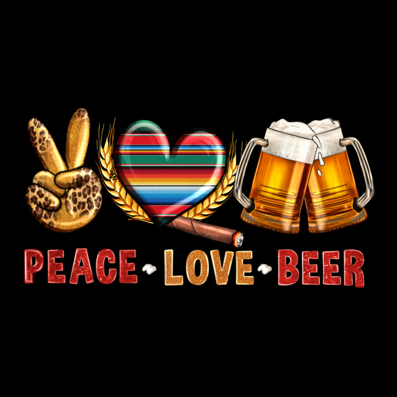 Peace Love Beer Premium Sweatshirt by NancyCooperArtShop | Teevron