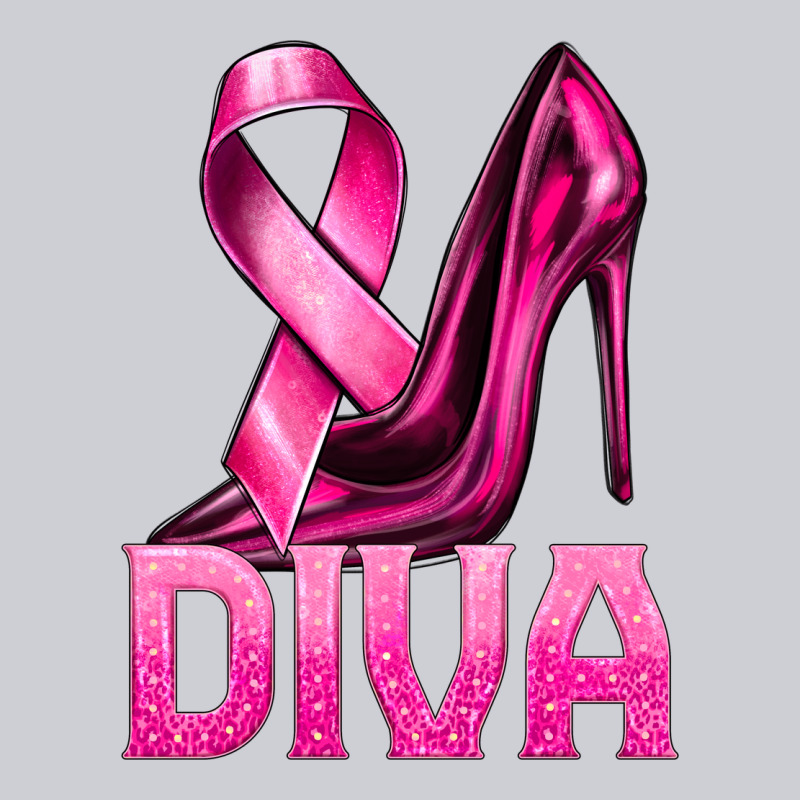 Breast Cancer Diva Ribbon And Heels Heavyweight Sweatshirt by texasbilliewilder | Teevron