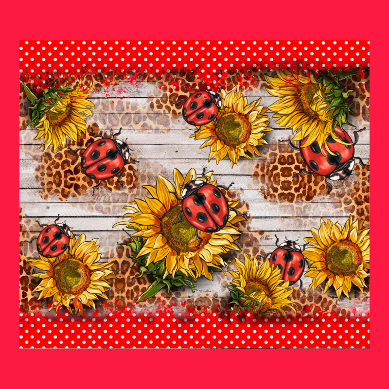 Ladybug Sunflower Zipper Hoodie by BarkalooDesign | Teevron