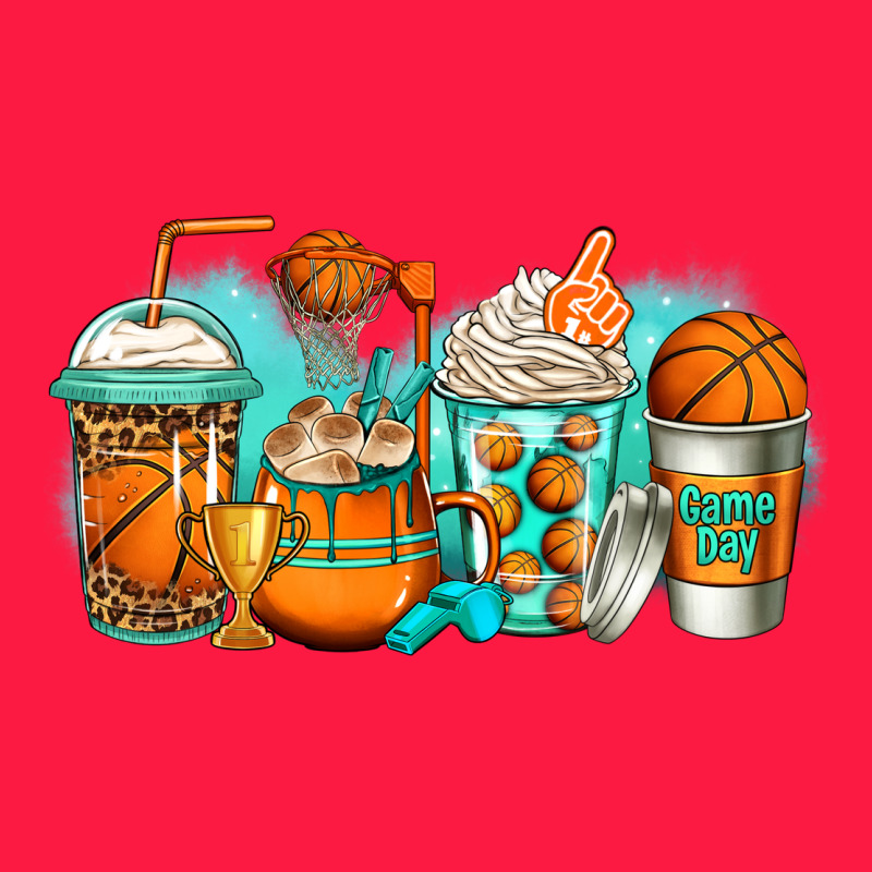 Basketball Coffee Cups Zipper Hoodie by Jasminsmagicworld | Teevron