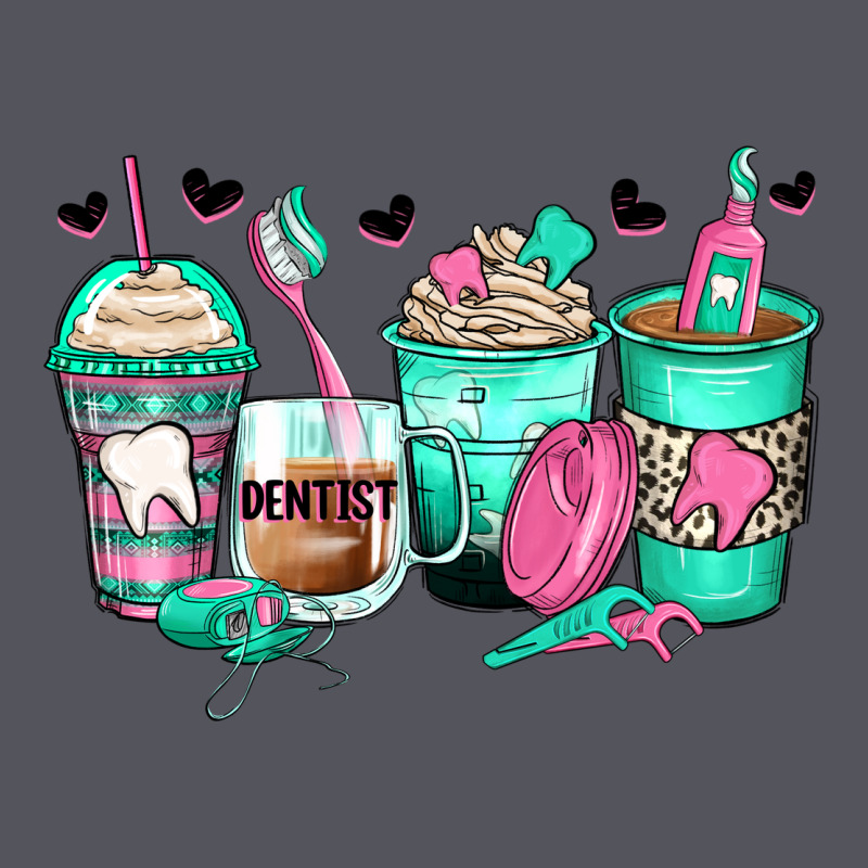 Dentist Coffee Cups Vintage Hoodie by Zillion Design Studio | Teevron