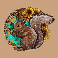 Western Squirrel With Sunflowers Vintage Tee | Teevron