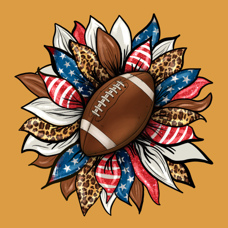 American Football Sunflower Urban Heavy Tee by HRA Design Shop | Teevron