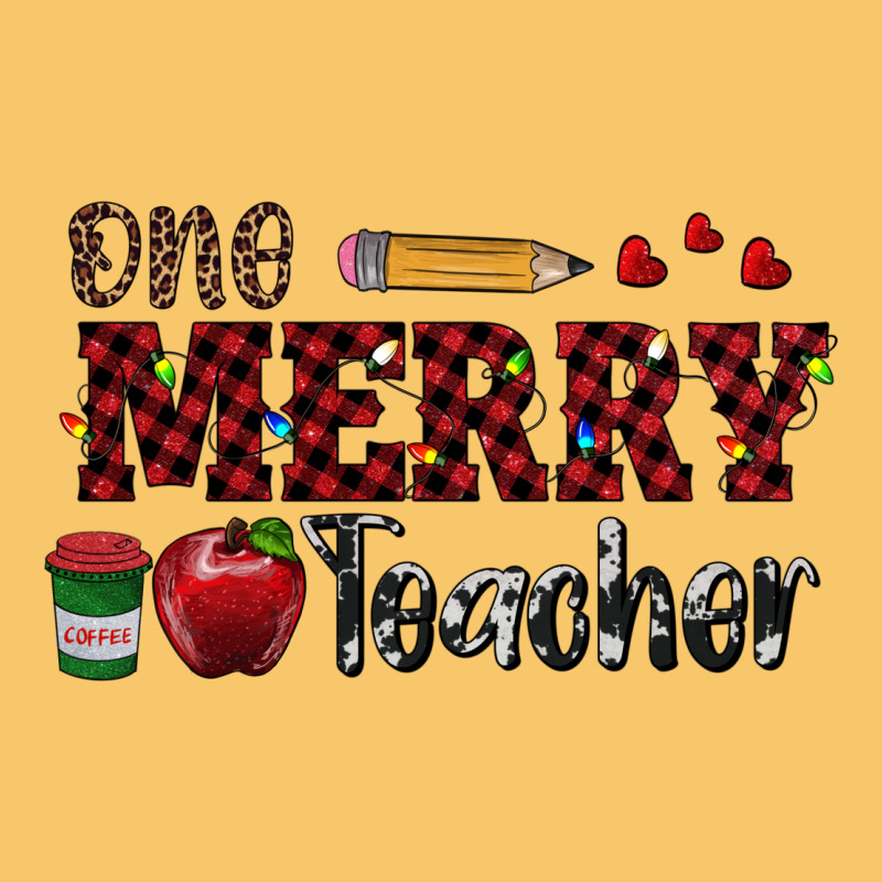 One Merry Teacher Vintage Hoodie by RanaPortraitStore | Teevron