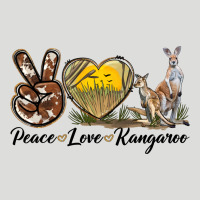 Peace Love Kangaroo Zipper Hoodie | Teevron