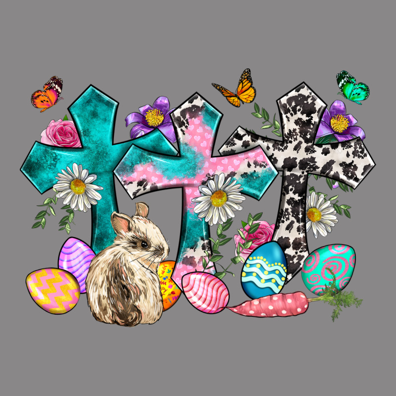Western Rabbit With Cross And Flowers Vintage Tee by Neo Western | Teevron