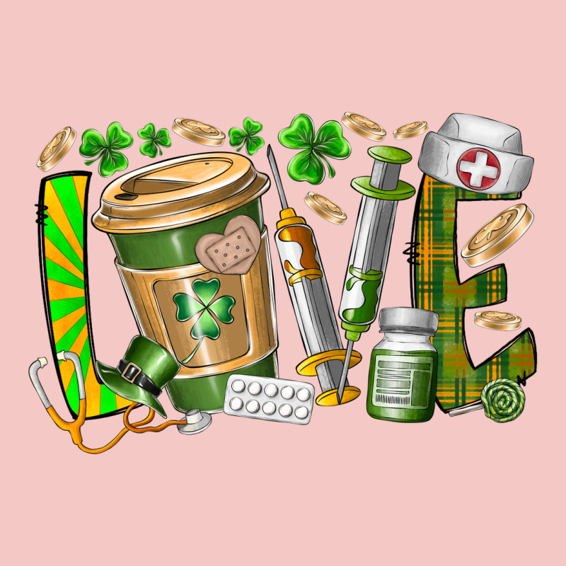 St Patricks Love Nurse Urban Heavy Tee by RacoonDesign | Teevron