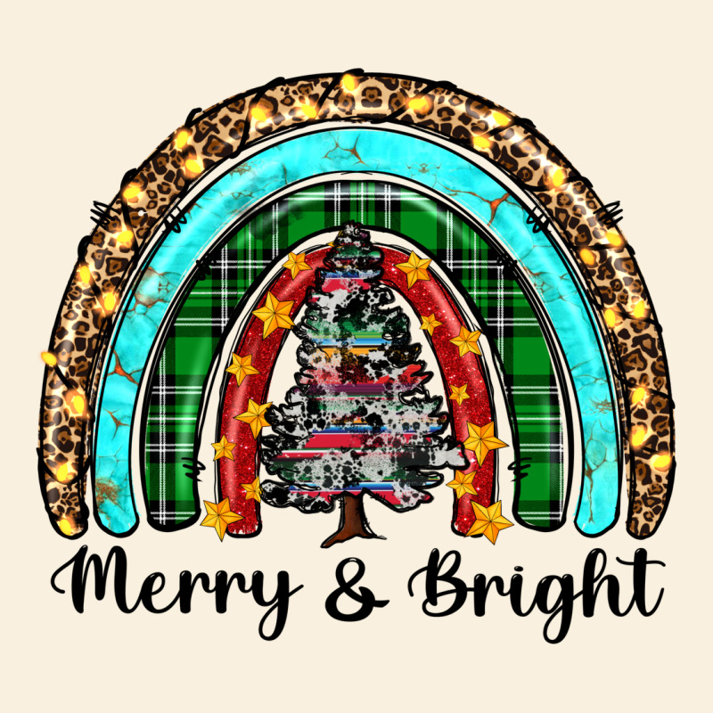 Merry And Bright Rainbow Christmas Vintage Hoodie by RanaPortraitStore | Teevron