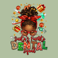 Santa's Favorite Dental Squad Afro Messy Bun Urban Hoodie | Teevron