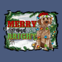 Merry And Bright Cockapoo Vintage Hoodie | Teevron