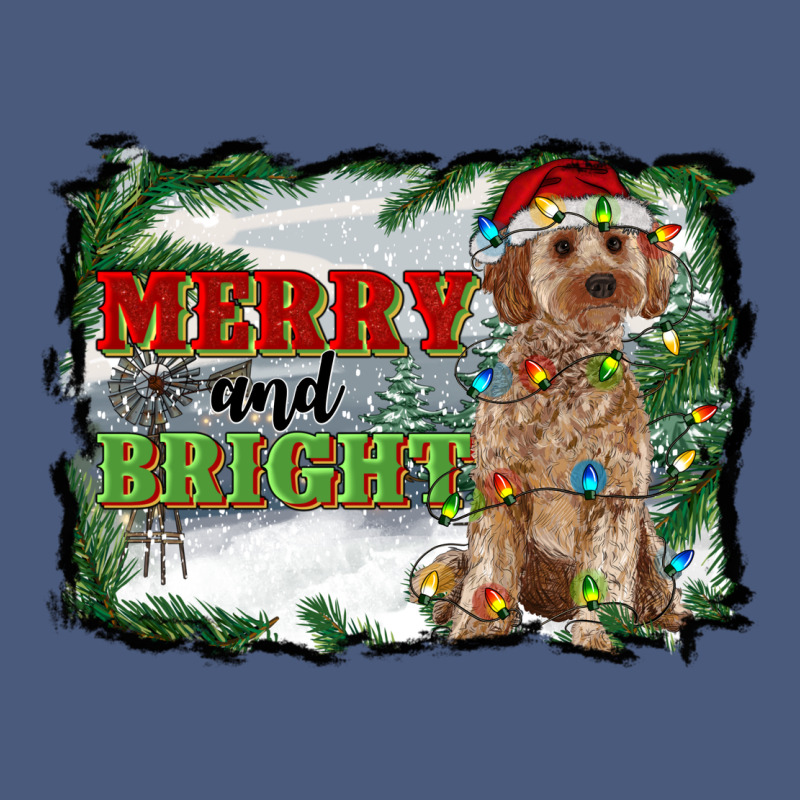 Merry And Bright Cockapoo Vintage Hoodie by RanaPortraitStore | Teevron