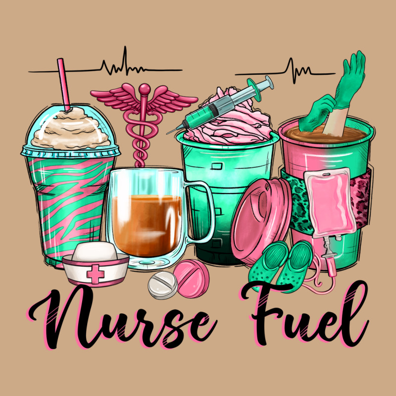 Nurse Fuel Coffee Cups Vintage Hoodie by Zillion Design Studio | Teevron
