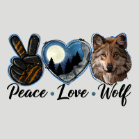 Peace Love Wolf Head Zipper Hoodie | Teevron