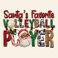 Afro Santa's Favorite Volleyball Player For Christ Vintage Tee | Teevron