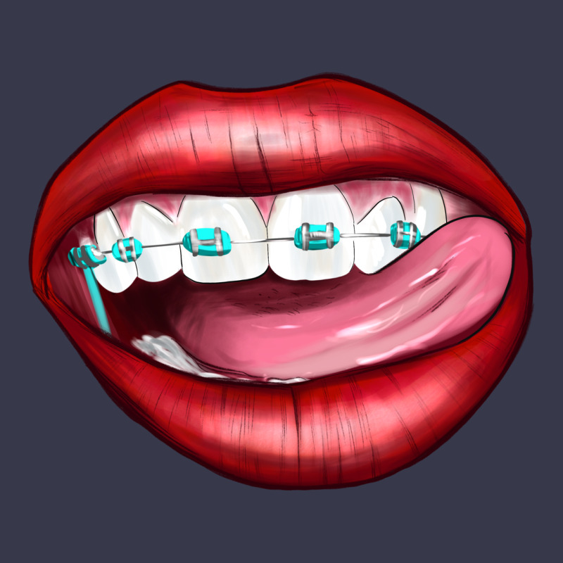Lips Dental Braces Long Sleeve Tee by Artiststas | Teevron