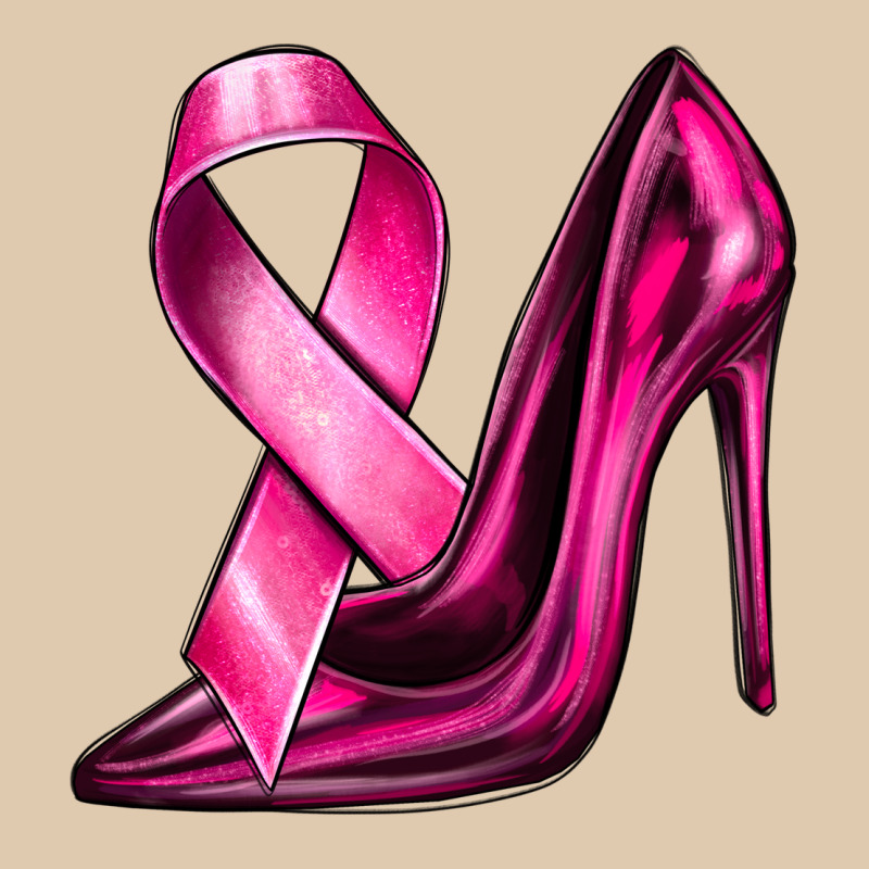 Breast Cancer Ribbon And Heels Heavyweight Sweatshirt by texasbilliewilder | Teevron